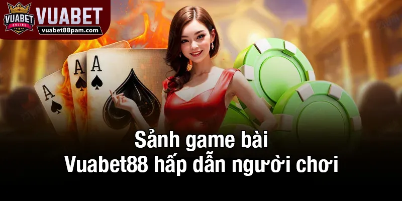 Sảnh game bài Vuabet88 hấp dẫn người chơi